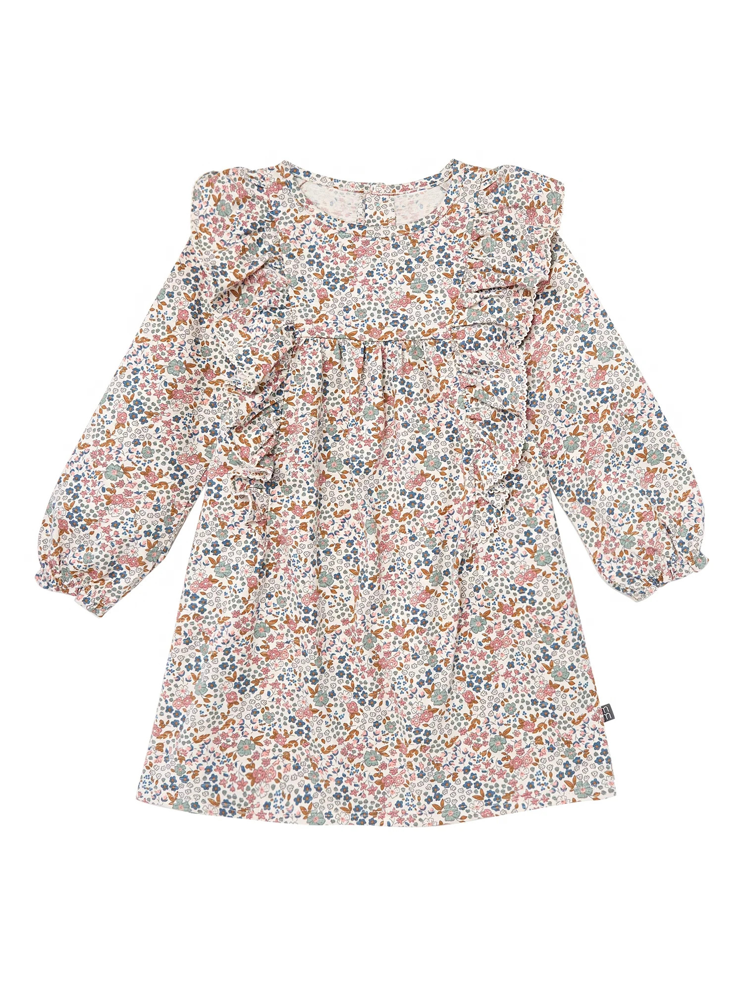 Modern Moments by Gerber Toddler Girl Dress with Ruffles, Sizes 12M-5T - Walmart.com | Walmart (US)