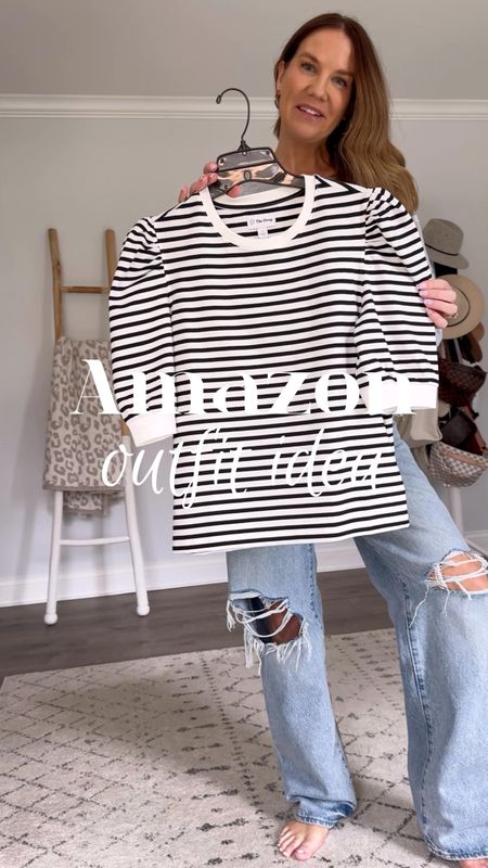 Puff sleeve striped top small
Levi’s TTS
Brown sandals TTS

Amazon outfit idea, puff sleeve top, summer tops, Amazon fashion 2024, Levi’s jeans, how to style, workwear outfit, what to wear, timeless style, ageless style, neutral aesthetic, classic style

#LTKVideo #LTKStyleTip #LTKOver40