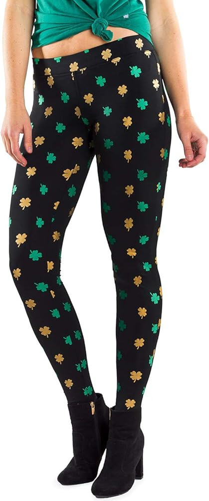 Tipsy Elves Fun St. Patrick's Day Leggings for Women for Parties and Festivals High Waisted and L... | Amazon (US)