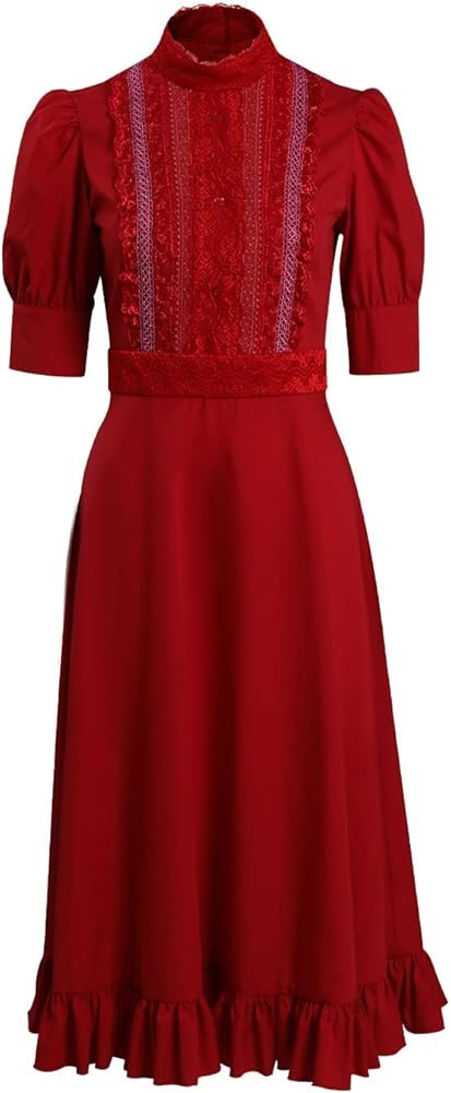 Horror Movie Costume Cosplay Red Dress Outfits for Adults Women Halloween Party Women | Amazon (US)