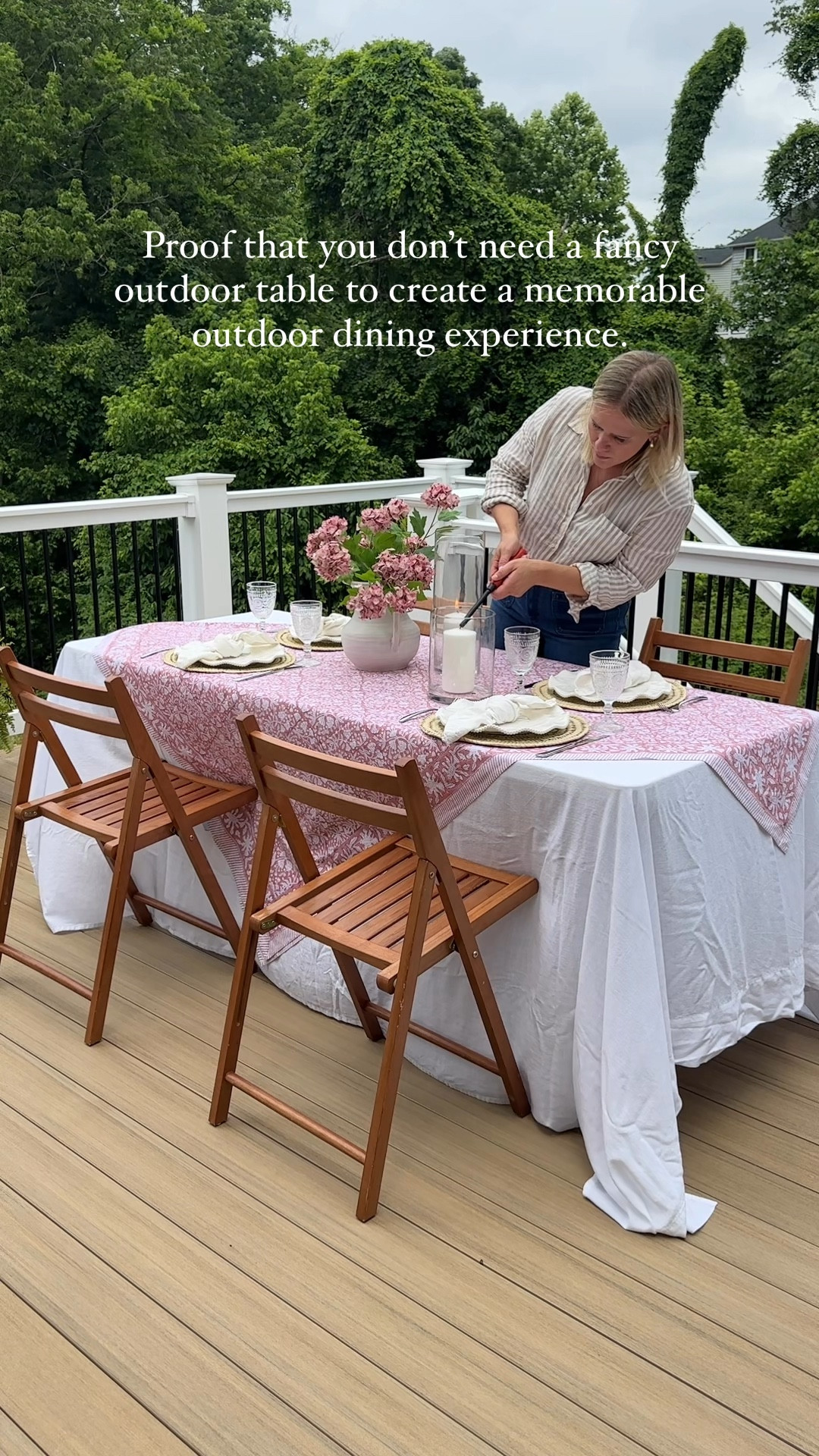 Can I hear it one more time for the folding table 👏🏻👏🏻  Here’s everything you need for this dreamy outdoor setup at home. 

#LTKParties #LTKHome #LTKStyleTip