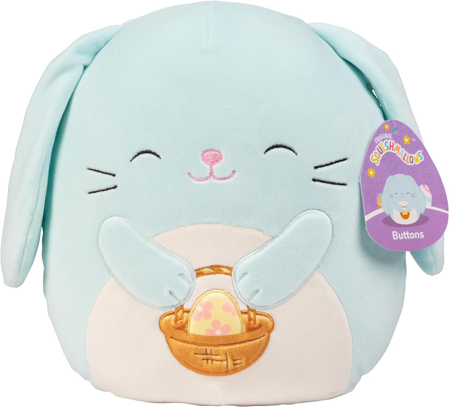 Squishmallows Original 10-Inch Buttons The Blue Easter Bunny - Official Jazwares Plush - Collecti... | Amazon (US)