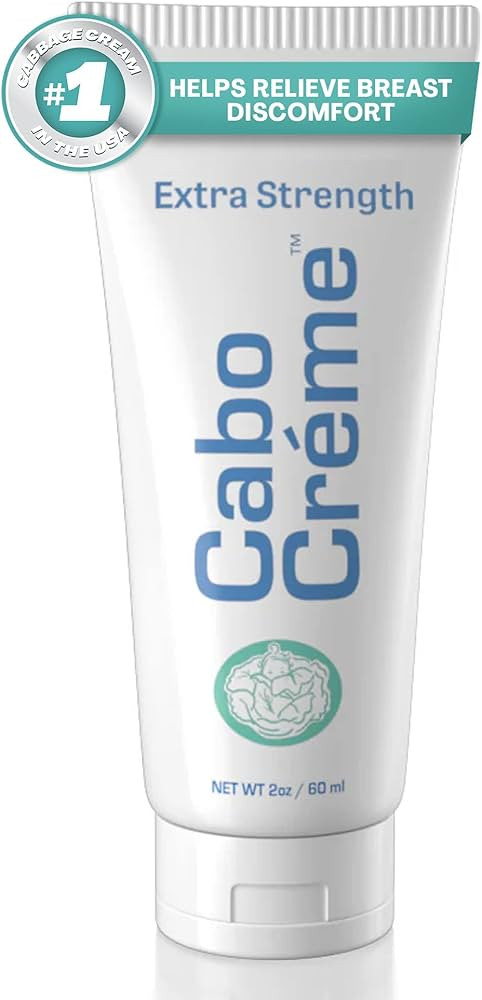Extra Strength Cabbage Breast Cream - 2X Strength for Engorgement Relief and Breastfeeding Weanin... | Amazon (US)