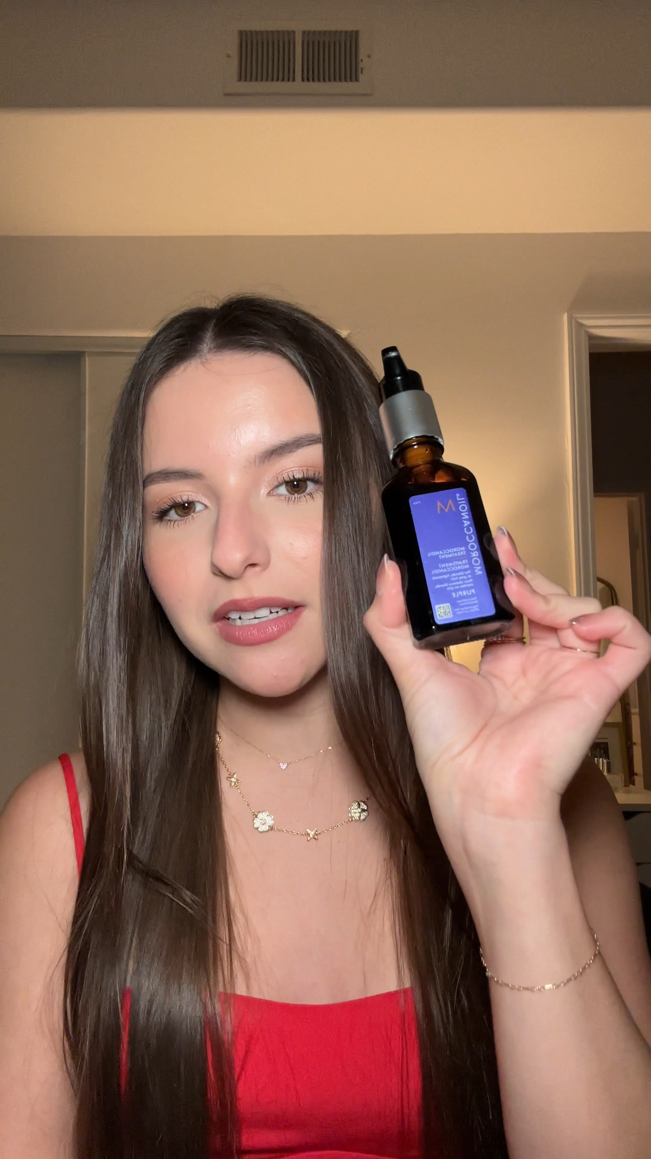 i’ve been using this Moroccan Oil hair treatment (essentially a hair oil) on my ends every three ish days and my hair is looooving 

they sell three versions (for fine hair, thicker hair,  and a purple version for blondes) but they were sold out of the fine hair treatment when I went, so I spoke with someone who works at Moroccan Oil and they said the purple one would work just as well so that’s what I use

#LTKBeauty #LTKFindsUnder50