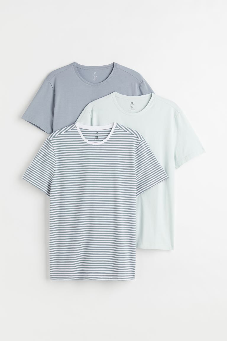 New ArrivalSlim-fit T-shirts in soft jersey with a round neck.Pieces/Pairs3FitSlim fitComposition... | H&M (US + CA)