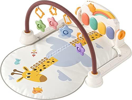 TUMAMA Baby Gym Activity Play Mat with Sounds,Lights and Music,Kick and Play Piano Gym,Early Develop | Amazon (US)