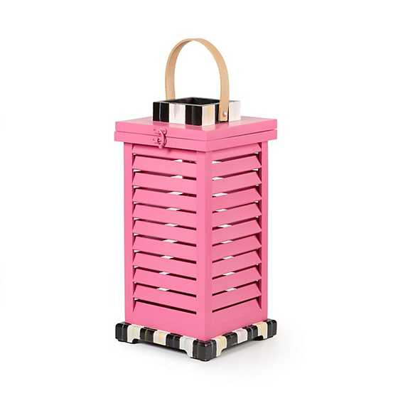 Small Shutter Lantern - Pink | MacKenzie-Childs