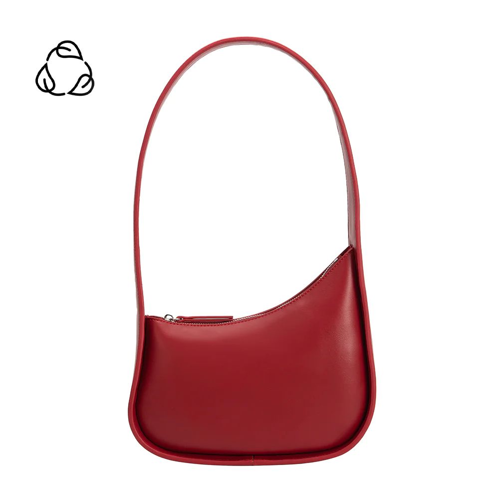 Red Willow Recycled Vegan Leather Shoulder Bag | Melie Bianco | Melie Bianco