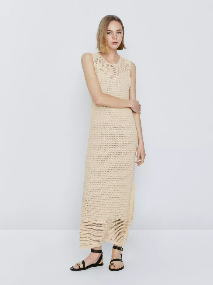 Long crochet knit dress curated on LTK