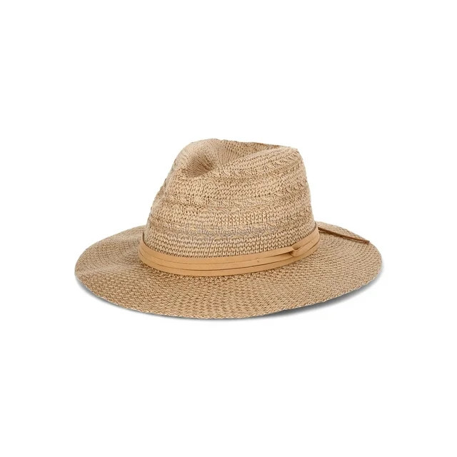 Time and Tru Women’s Woven Panama Hat | Walmart (US)