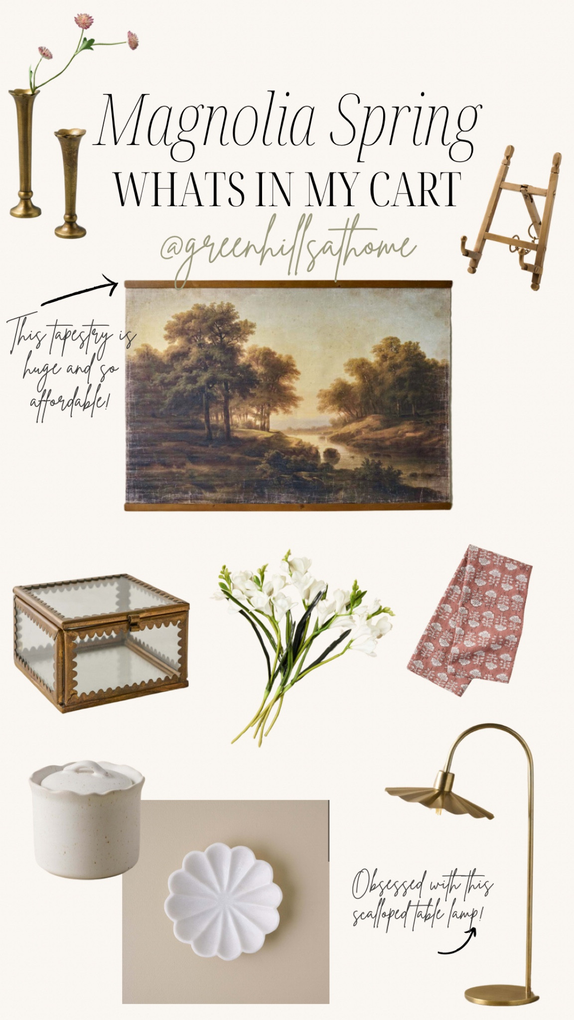 Magnolia Home Spring Line
Brass
Tapestry
Tea yow
Scalloped lamp


#LTKGiftGuide #LTKhome #LTKstyletip