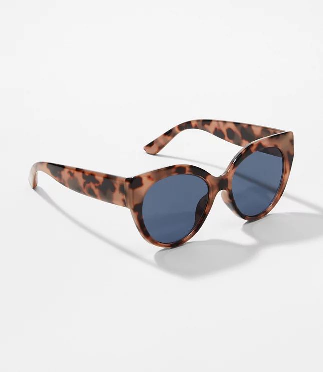 Tortoiseshell Print Glam Sunglasses | LOFT | LOFT