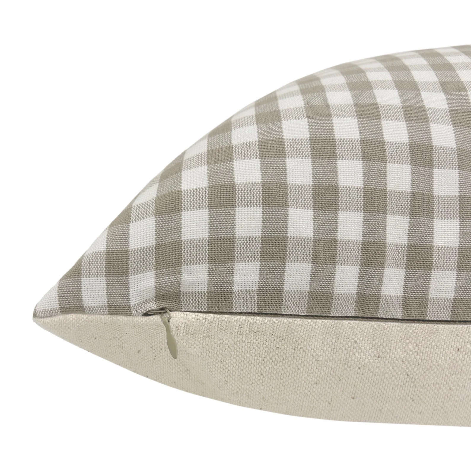 RACHEL Taupe Gingham Check Pillow Cover, Designer Pillow, Neutral Pillow, Farmhouse Pillow, Neutr... | Etsy (US)