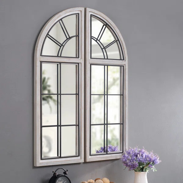 Duval 2 Piece Farmhouse Mirror Set | Wayfair Professional