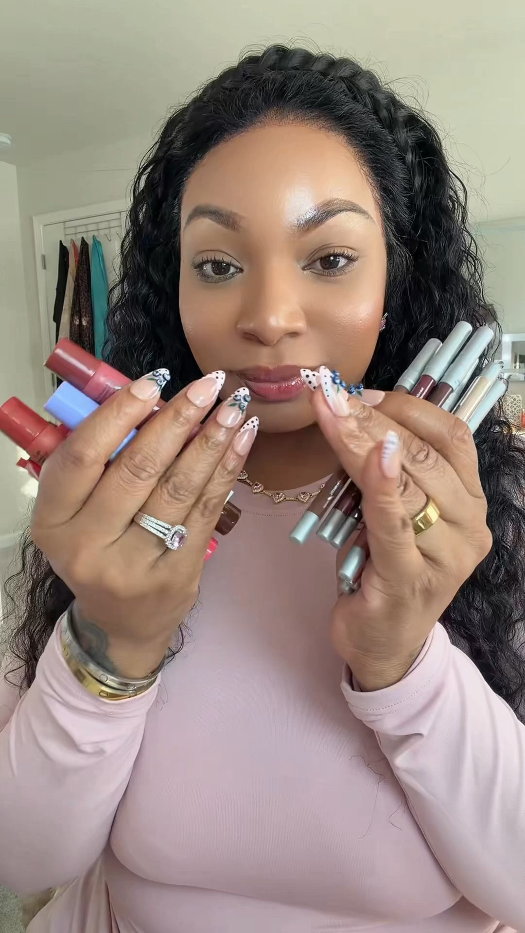 these new Urban Decay glossing stain oils + lip liners are SO pretty 💋✨

I swatched every shade on my hands and the colors are gorgeous. The gloss gives that juicy shine while still leaving behind a stain, and the liners pair perfectly with every combo.

Definitely one of my favorite new beauty launches for soft glam, everyday makeup, and summer lip combos 🌈

Linked all the shades I tried because choosing a favorite was impossible 😭

#LTKBeauty #LTKFinds #UrbanDecay #LipOil #BeautyFavorites #LipCombo #MakeupLover #GlossyLips

#LTKBeauty