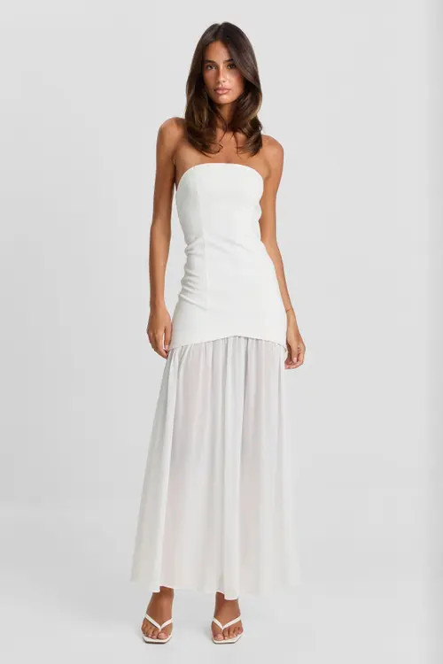 Sasha Therese Gigi Maxi Dress in White at Nordstrom, Size Xx-Small | Nordstrom