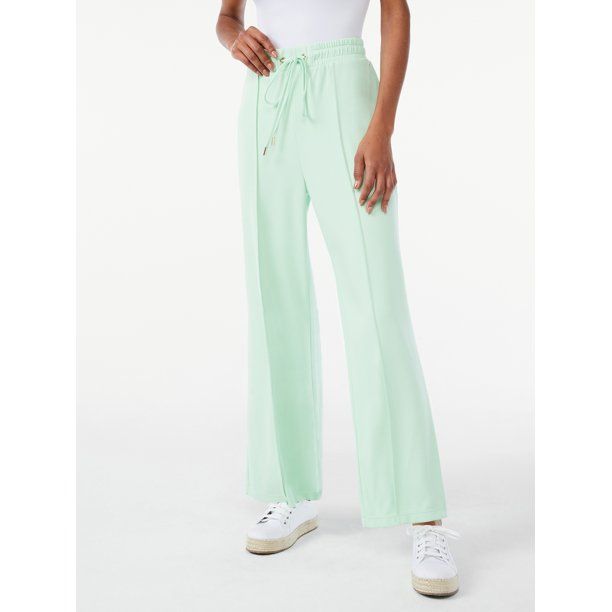 Scoop Women's Tie Front Track Pants - Walmart.com | Walmart (US)