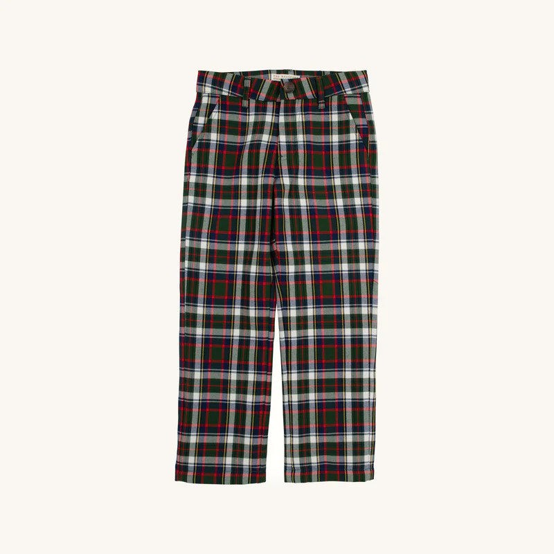 Prep School Pants (Flannel) - Grant Park Plaid with Nantucket Navy Sto | The Beaufort Bonnet Company