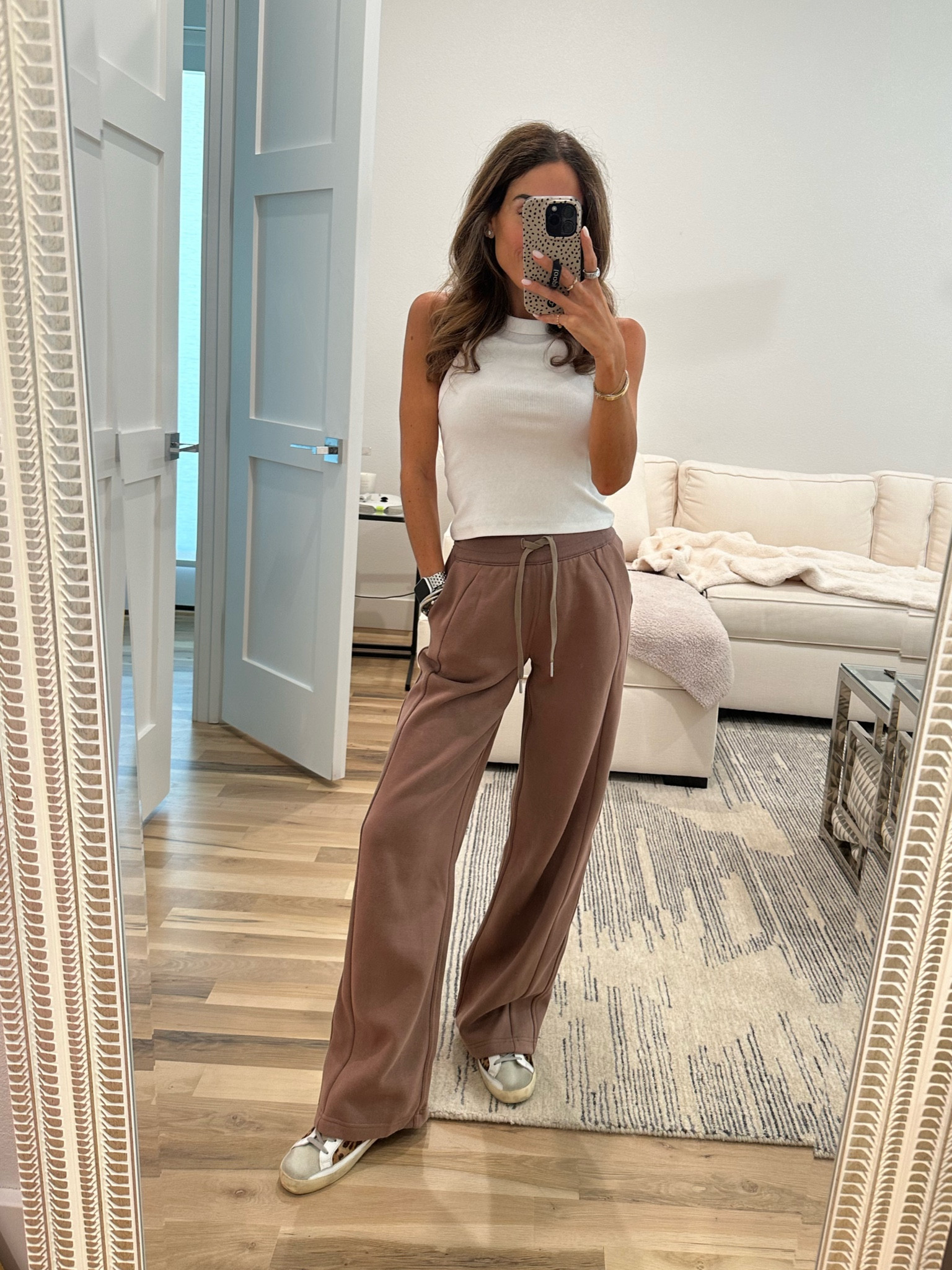 Wide leg scuba pants size xxs white tank size xs fall outfit idea 

#LTKFindsUnder100 #LTKSeasonal #LTKFindsUnder50