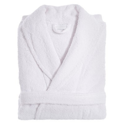 S/M Terry Cloth Solid Bathrobe White - Linum Home Textiles | Target