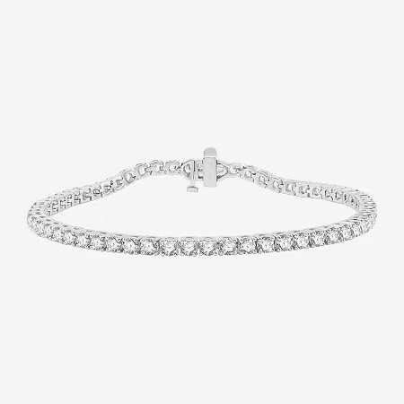 5 CT. T.W. Natural White Diamond 10K or 14K White or Yellow Gold 7.25 Inch Tennis Bracelet, One Size, White | JCPenney