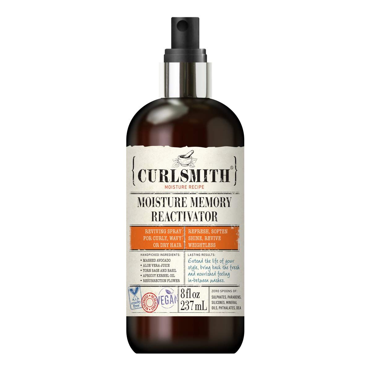 Curlsmith - Moisture Memory Reactivator - Vegan Refresher Leave In Conditioner for Wavy, Curly an... | Amazon (US)