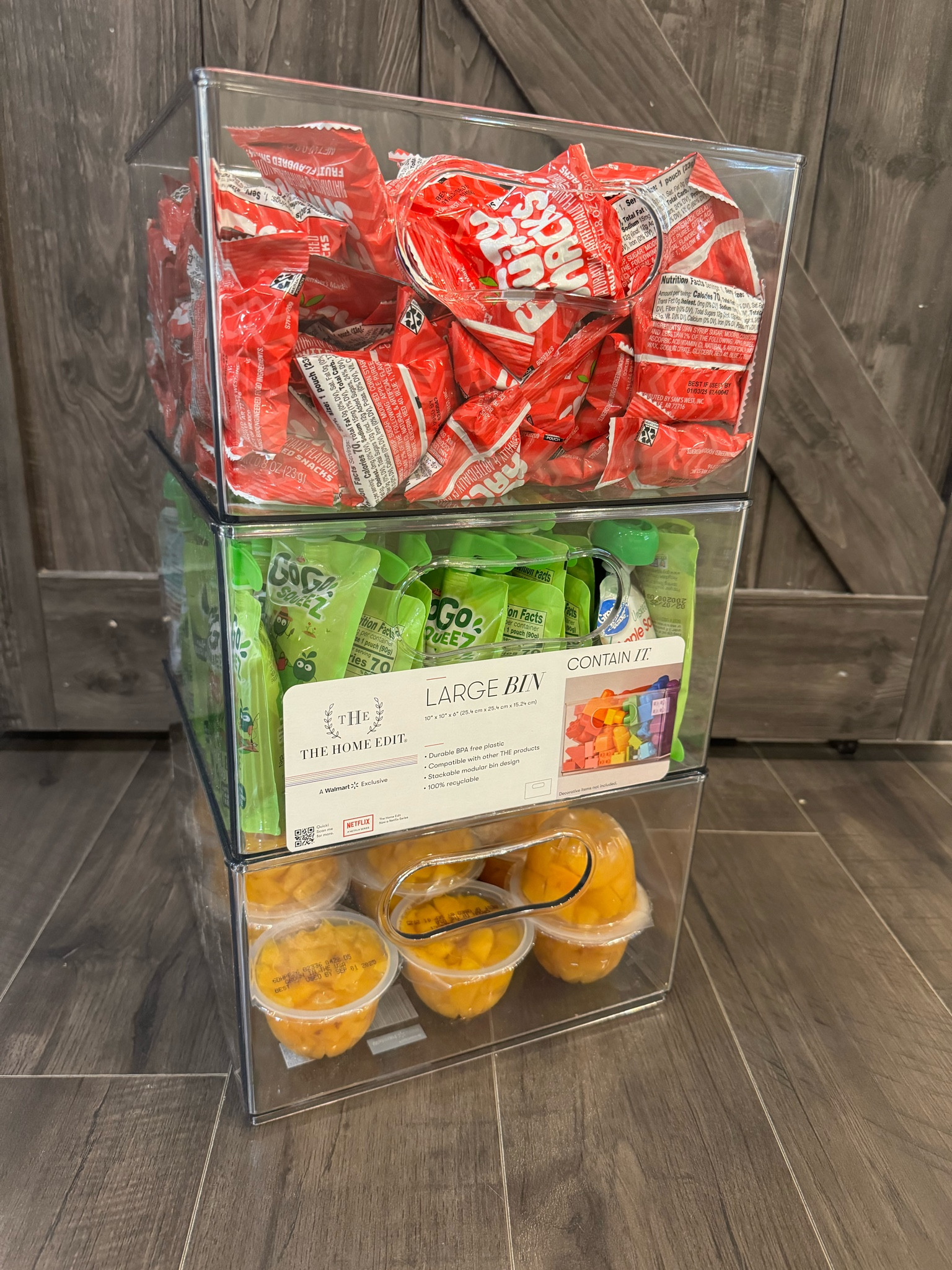 Large snack bins for pantry organization

#LTKkids #LTKhome #LTKfamily