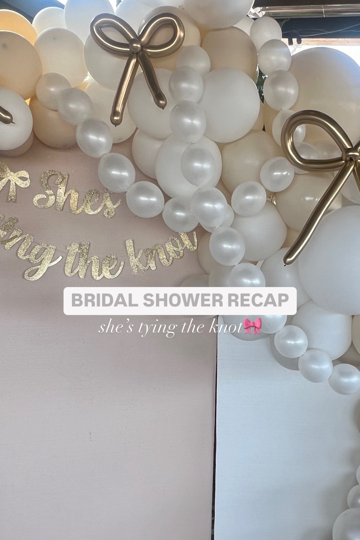 decor details from my bridal shower🎀