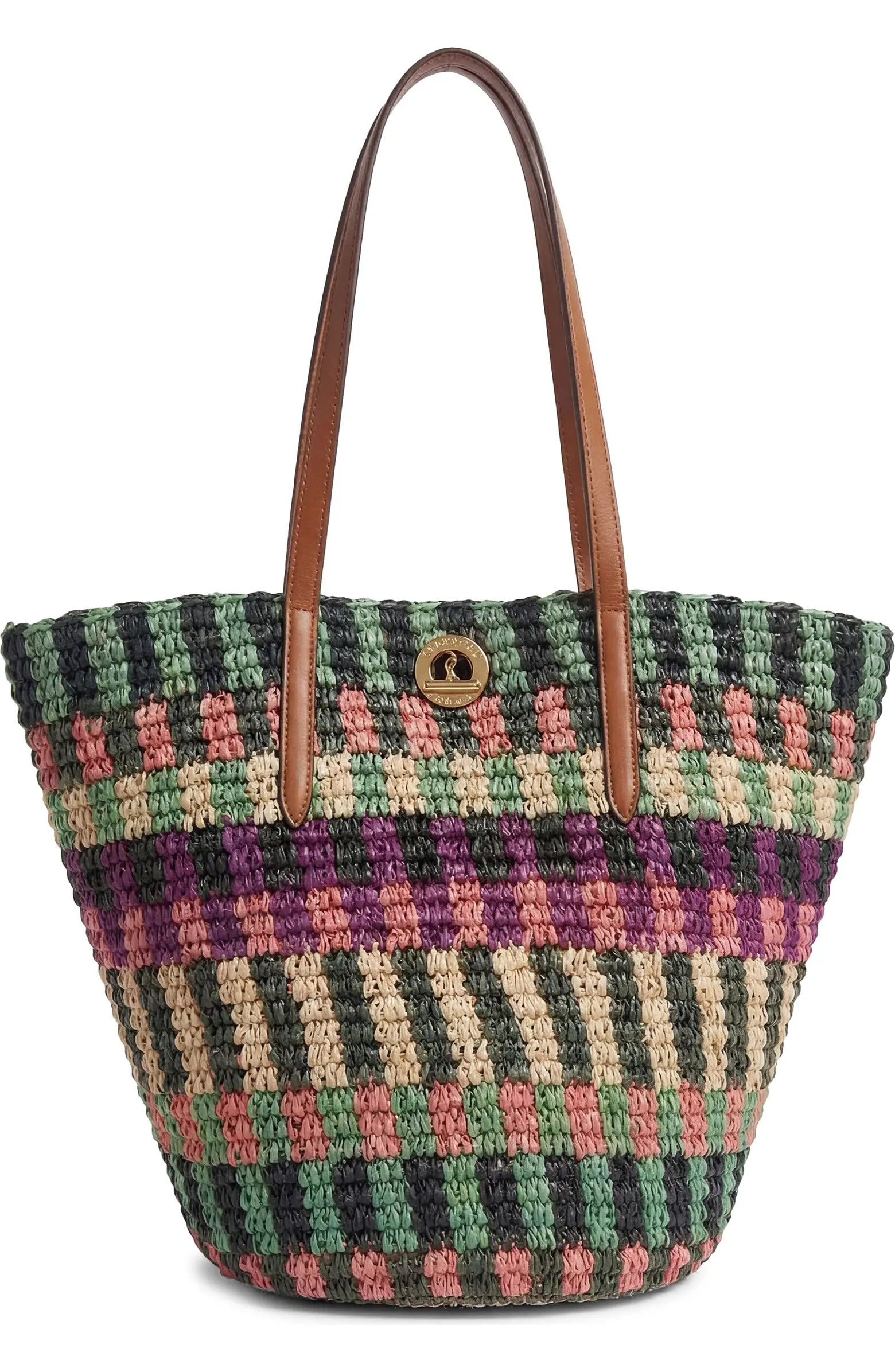 Stripe Raffia Tote | Nordstrom