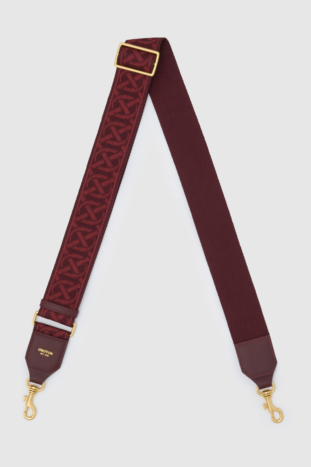 LOGO BAG STRAP Currant | Oroton
