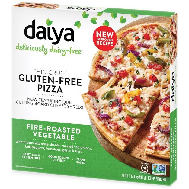 Daiya Dairy-Free Gluten Free Fire Roasted Vegetable Frozen Pizza - 17.4oz | Target