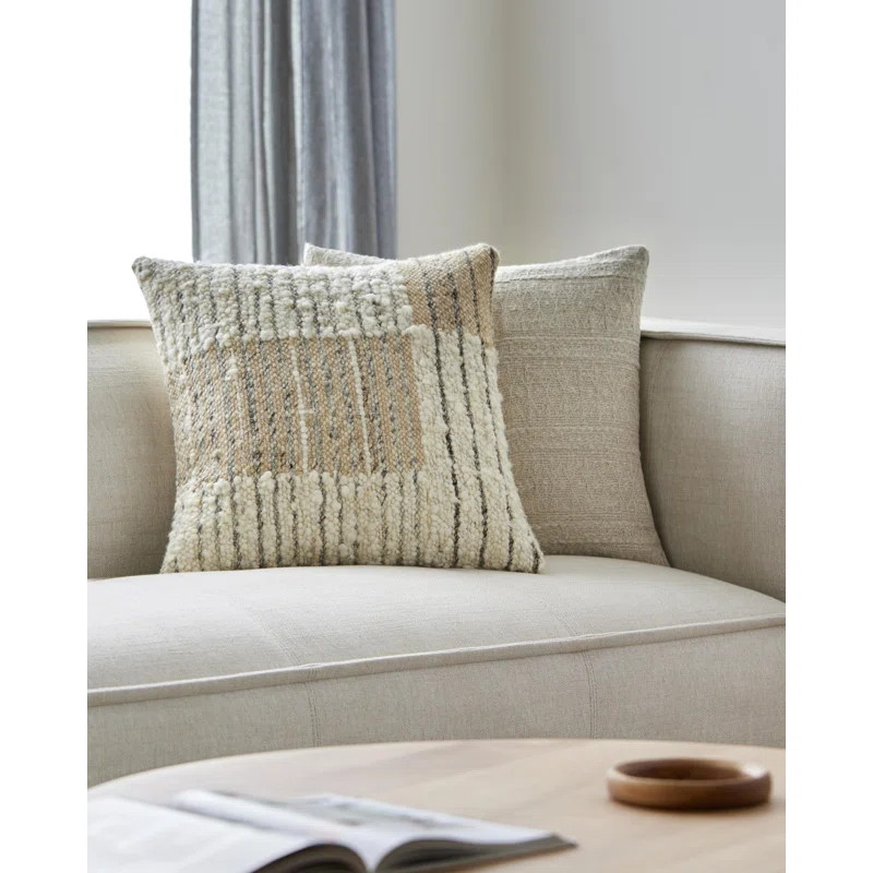 Livabliss Deccan Traps Wool Blend Throw Square Pillow Cover & Reviews | Wayfair | Wayfair North America
