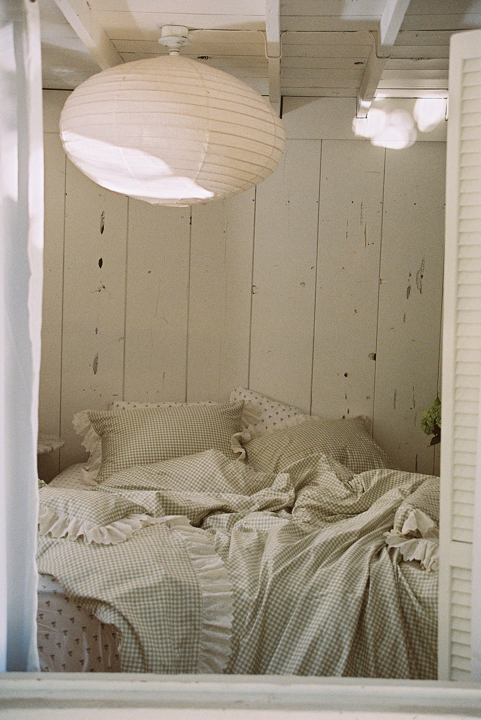 Eyelet Gingham Duvet Set - Meadow | Dairy Boy