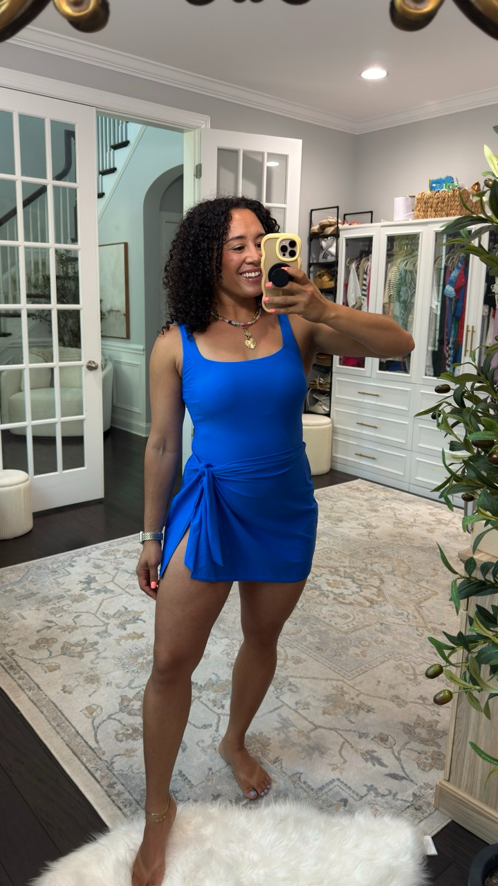 Threw this blue swim dress on and my whole body language changed 💙😌✨

#WalmartFinds 

 #LTKSeasonal #LTKSwim
