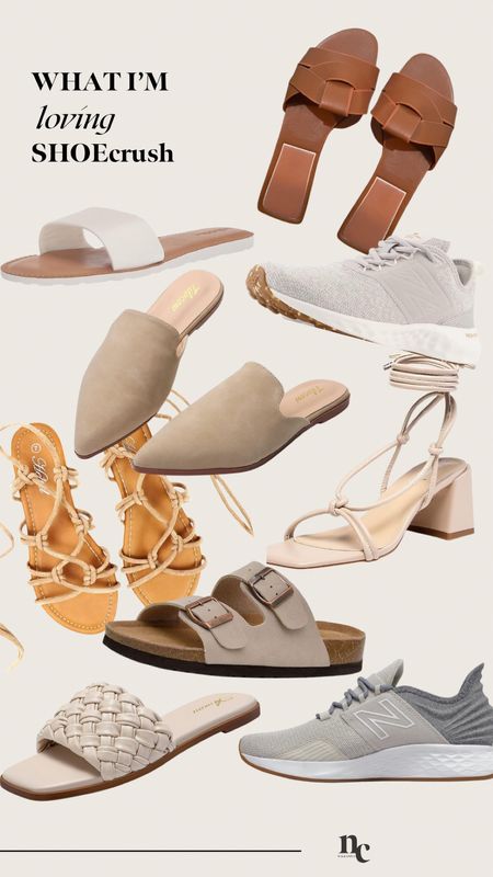 Some spring/simmer  shoes I’m loving and can’t wait to wear ! 

Shoe crush, summer sandals, spring shoe, tennis shoes, sandals, mules, open toe, gladiator, foot wear, 

#LTKstyletip #LTKshoecrush #LTKmidsize