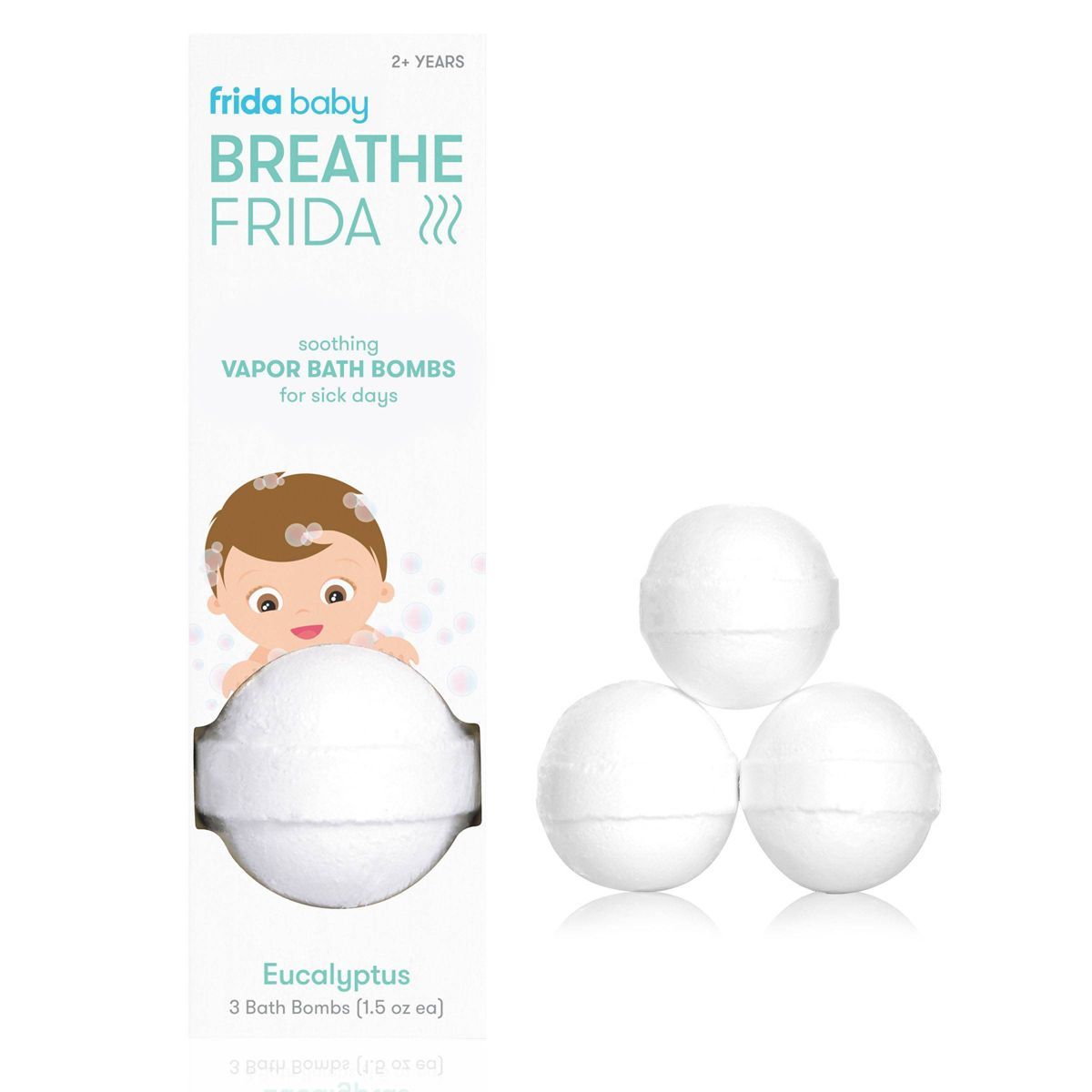 Frida Baby Natural Vapor Bath Bombs for Sick Day Comfort - BreatheFrida Vapor Bath Bombs - 3ct | Target