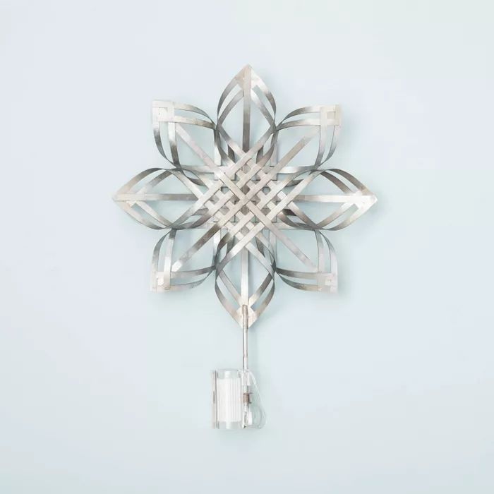 Ornate Metal Star Tree Topper Antique Silver - Hearth & Hand™ with Magnolia | Target
