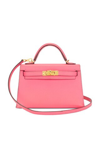 Hermes Epsom Kelly 20 Sellier Handbag in Fushia | FWRD 