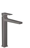 hansgrohe Metropol Modern Low Flow Water Saving 1-Handle 1-Hole 13-inch Tall Sink Brushed Black Chro | Amazon (US)