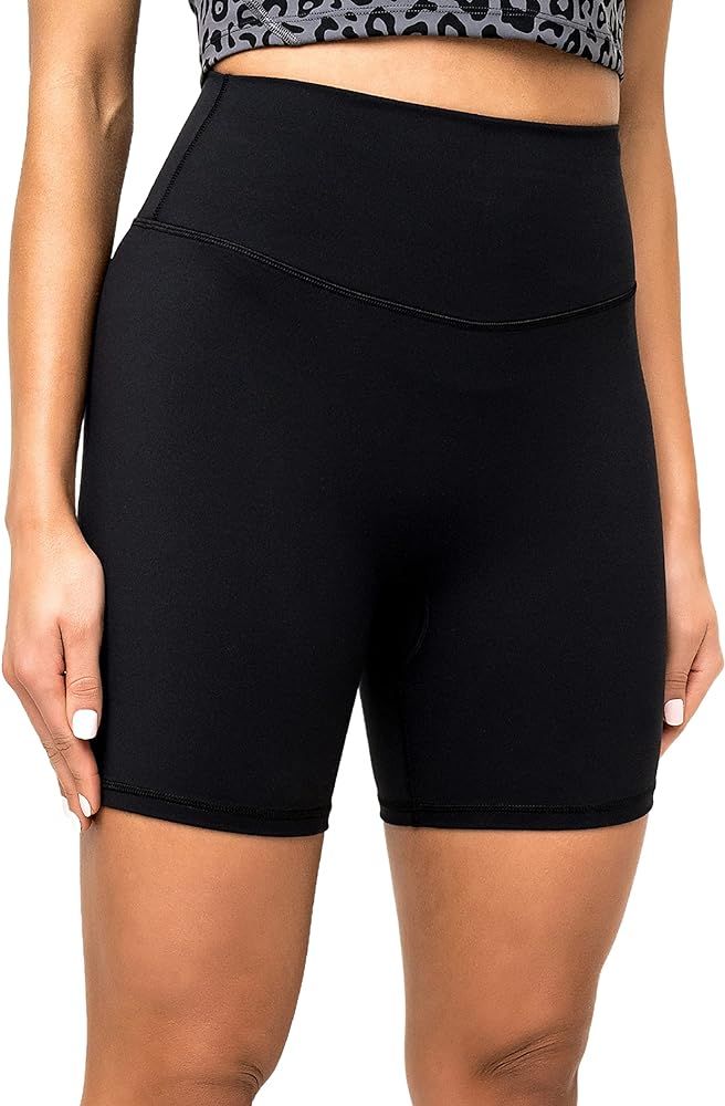 Kamo Fitness Serenity Shorts No Front Seam High Waisted 6" Inseam | Amazon (US)
