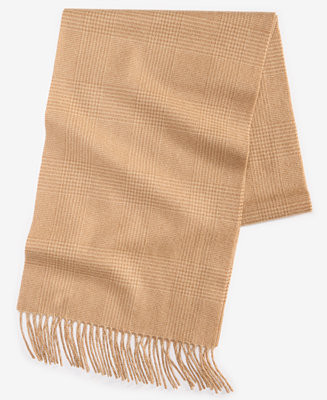 Men's Glen Plaid Cashmere Scarf, Macy's Exclusive | Macy's