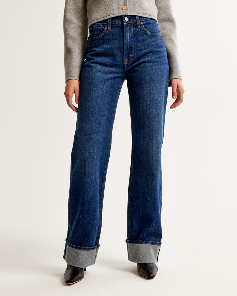 Women's High Rise 90s Relaxed Jean | Women's Clearance | Abercrombie.com | Abercrombie & Fitch (US)