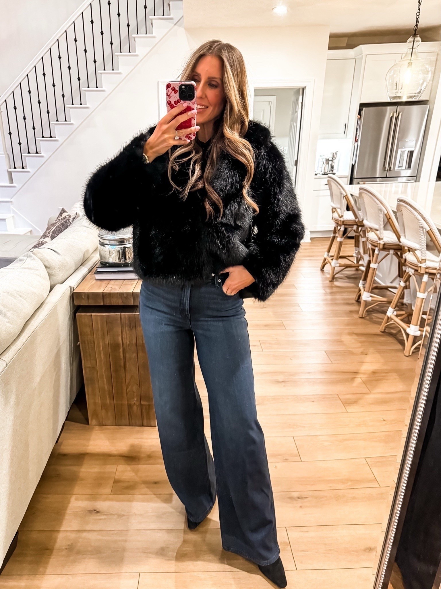 What I wore for date night 
Fur jacket
Wide legs pants sz 8

Winter outfit, statement coat, nye, night out, faux fur, winter coat, wide leg jeans, themominstyle

#LTKootd #LTKSeasonal #LTKHoliday