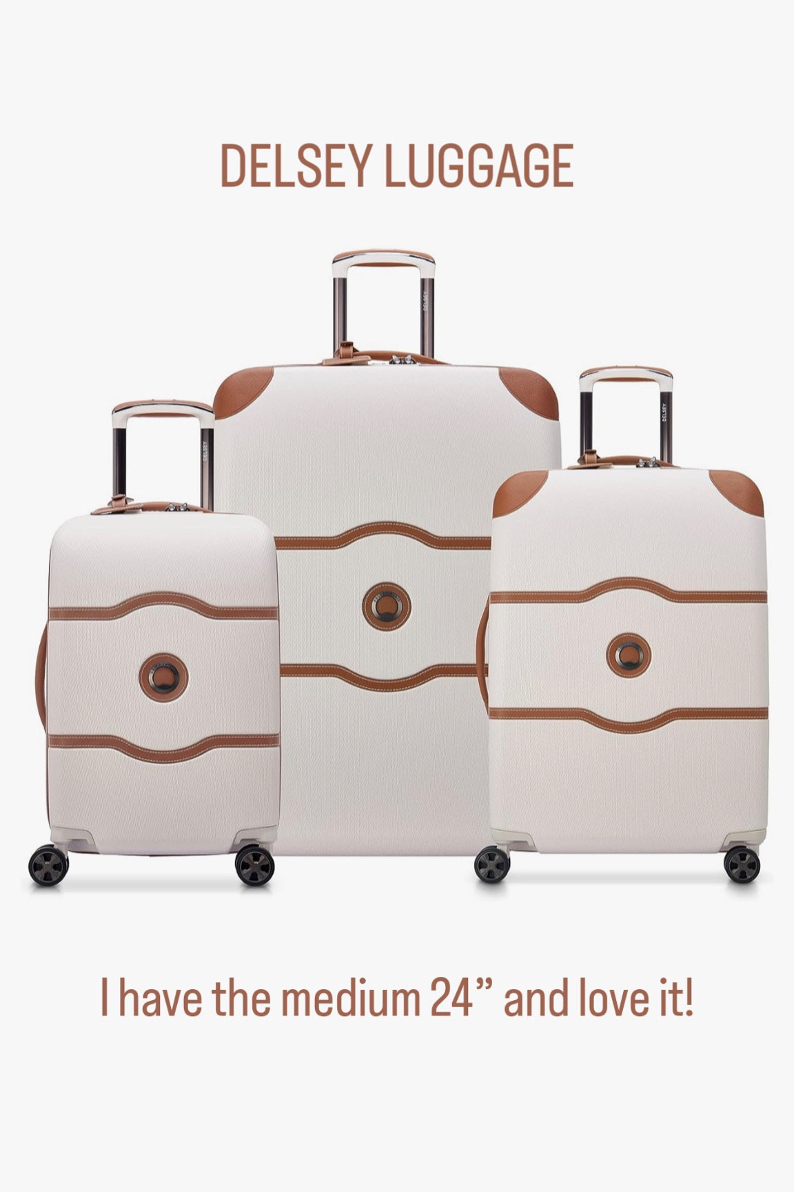 Delsey luggage. Airport carry on bag. Set of 3 luggage. Neutral luggage. 

#LTKSale #LTKtravel
