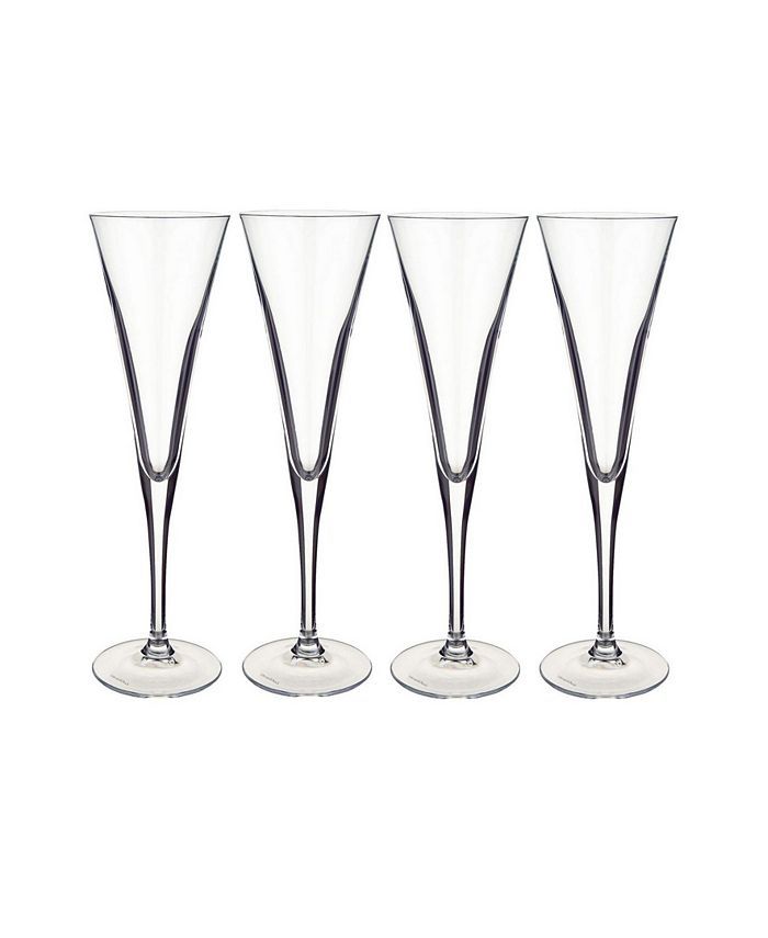 Purismo Special Flute Champagne Glass, Set of 4 | Macys (US)