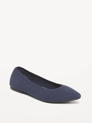 Soft-Knit Pointed-Toe Ballet Flats | Old Navy (US)