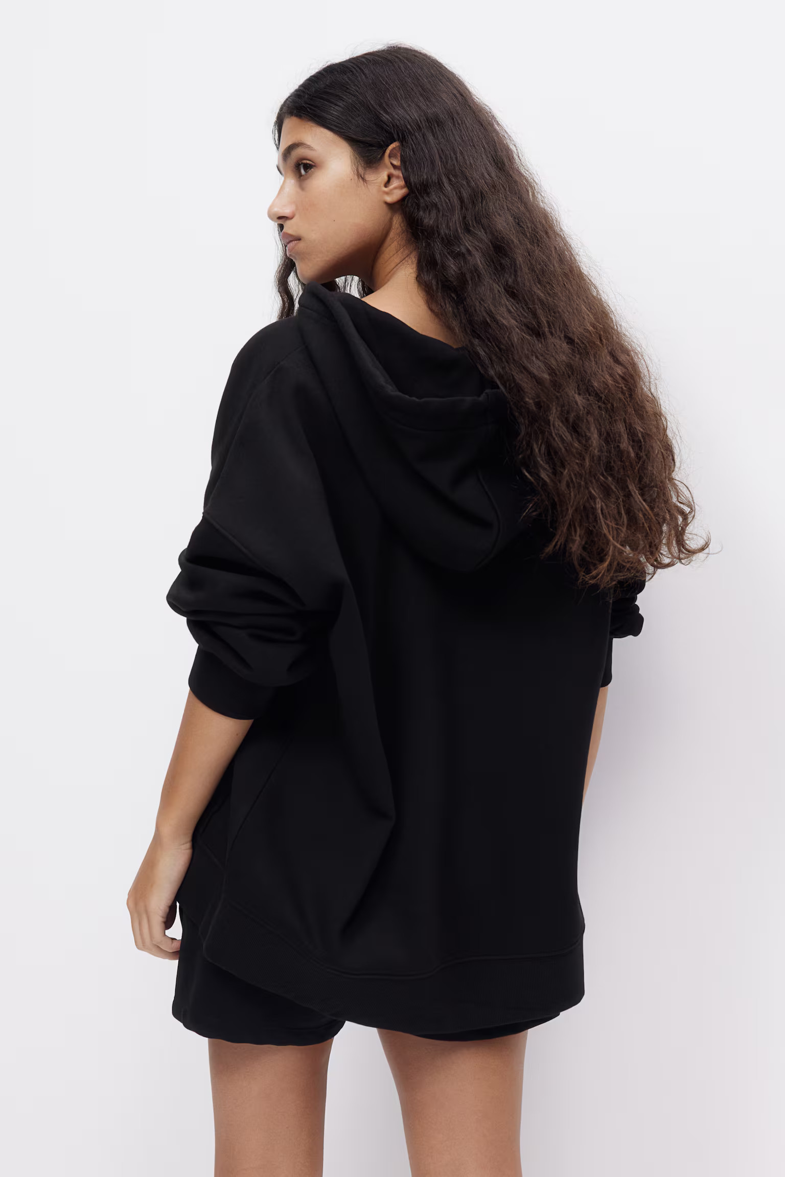 Oversized Hooded Jacket - Black - Ladies | H&M US | H&M (US + CA)