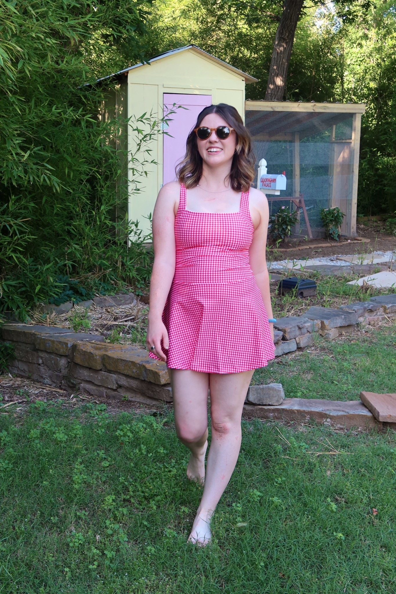 Women’s red gingham Abercrombie workout dress 

#LTKActive #LTKSummerEdit