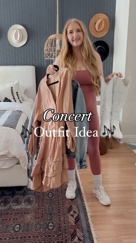 Concert outfit inspo 🎶🧡 dresses run small, size up! 

Concert outfit, country concert outfit, outfit inspo, summer dress, girly dress, Amazon dress, affordable dress, cowgirl boots, cowboy boots, white cowboy boots

#LTKfindsunder50 #LTKstyletip #LTKVideo