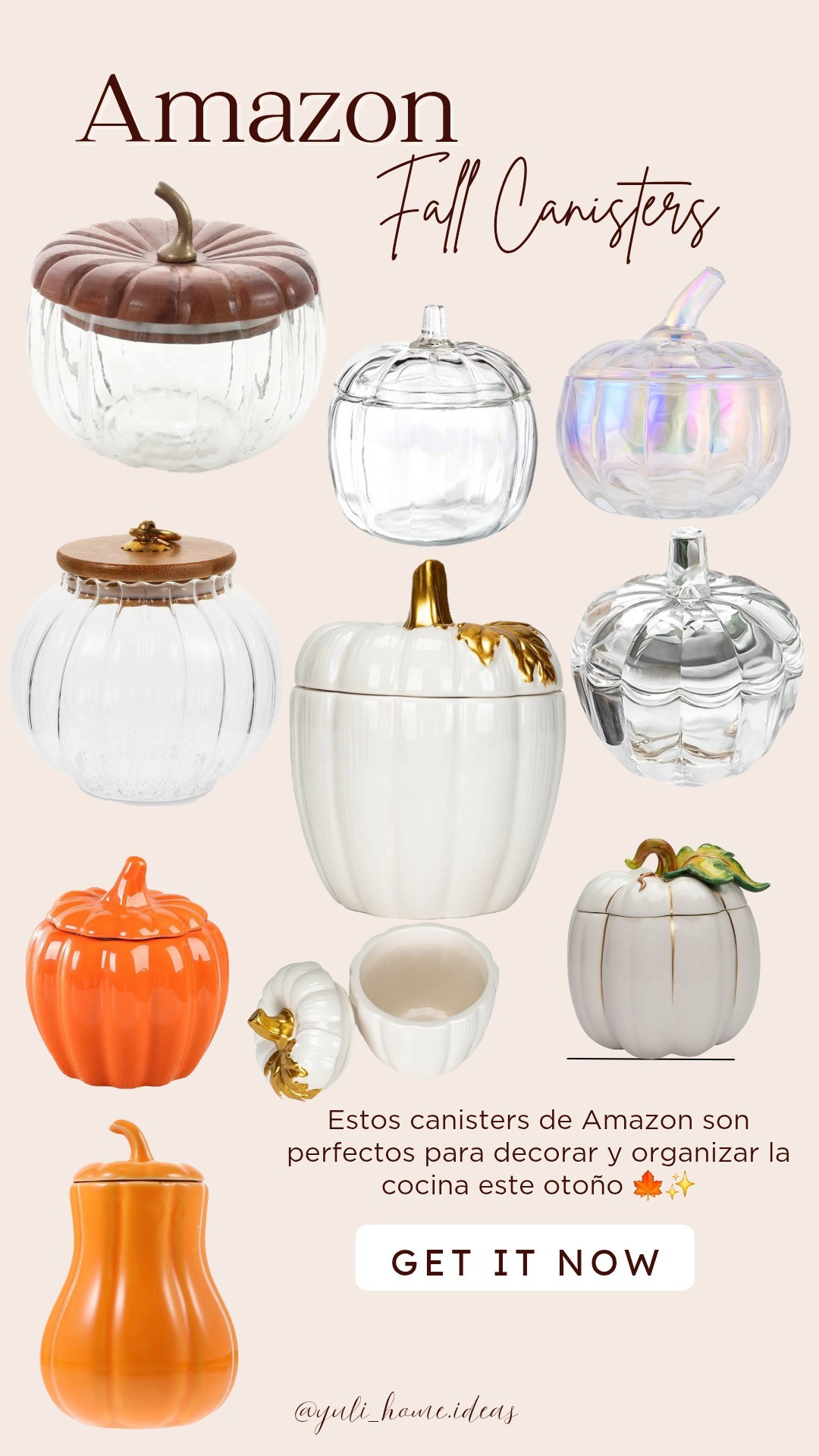 🍂✨ Este otoño 2025 me enamoré de estos canisters de Amazon 🤎 Perfectos para decorar y organizar tu cocina mientras le das un toque acogedor y de temporada. ¡Ya están listos en mi LTK para que encuentres tus favoritos y los agregues a tu hogar! 🏡🍁👉 Tap para verlos en mi perfil y guarda este post como inspiración para tu cocina de otoño#FallDecor2025#AmazonHomeFinds#AmazonFavorites#AmazonMustHaves#FallKitchenDecor#KitchenOrganization#KitchenDecorInspo#OtoñoEnCasa#DecoraciónDeOtoño#FallHomeStyle#FallDecorIdeas#CozyFallVibes#HomeDecorInspo#AmazonKitchenFinds#FallHomeDecor

#LTKSeasonal #LTKHome #LTKSaleAlert
